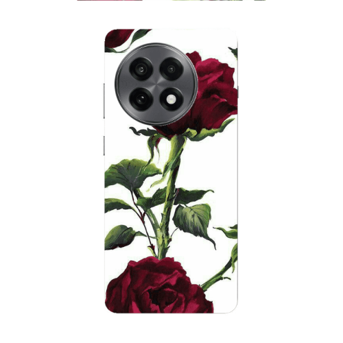 Oneplus 13 5G Stemmed rose Transparent Silicone TPU Θήκη